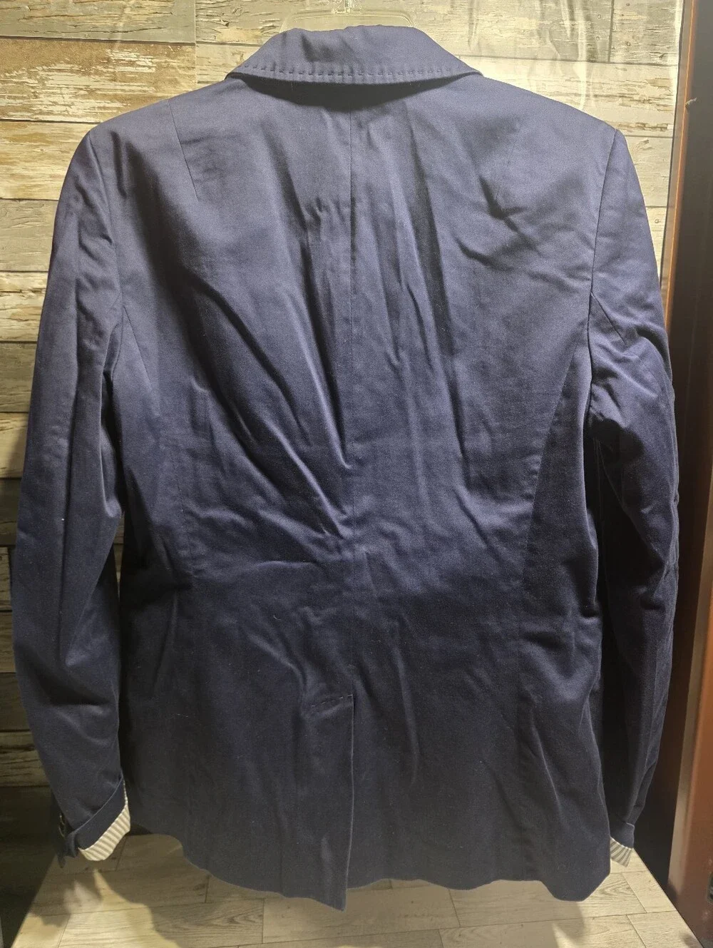 Banana Republic Navy Double-Breasted Blazer with Gold Buttons